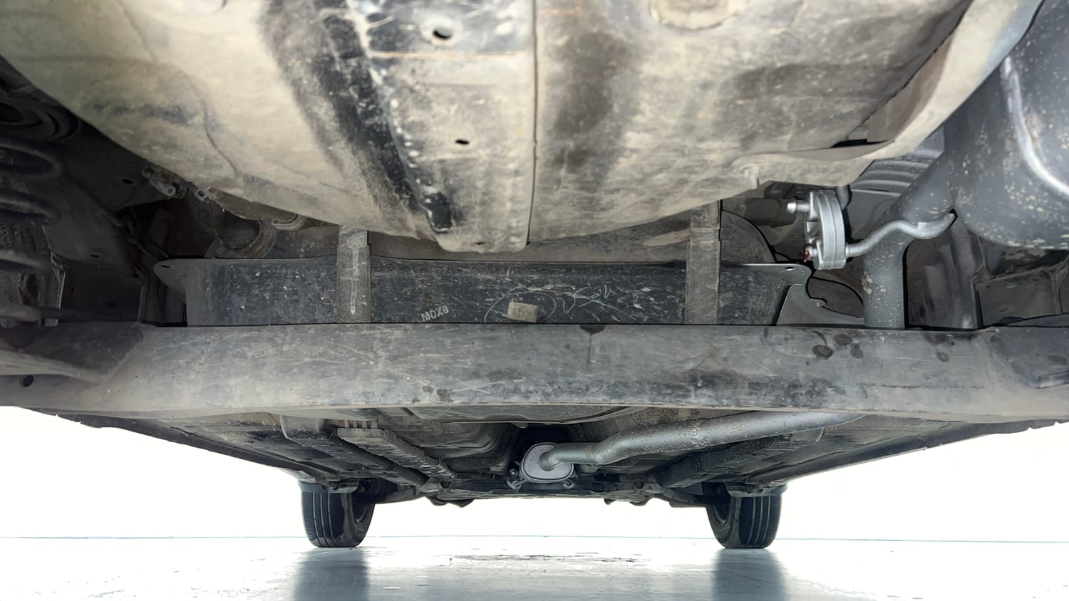 Used 2017 Hyundai Grand i10 Magna 1.2 Kappa VTVT Petrol Manual extra REAR UNDERBODY VIEW (TAKEN FROM REAR)