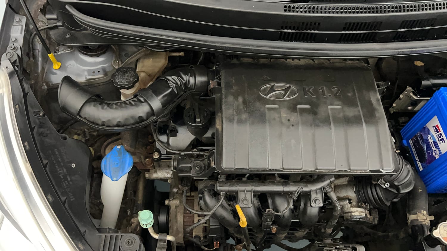 Used 2016 Hyundai Grand i10 Magna 1.2 Kappa VTVT Petrol Manual engine ENGINE RIGHT SIDE VIEW
