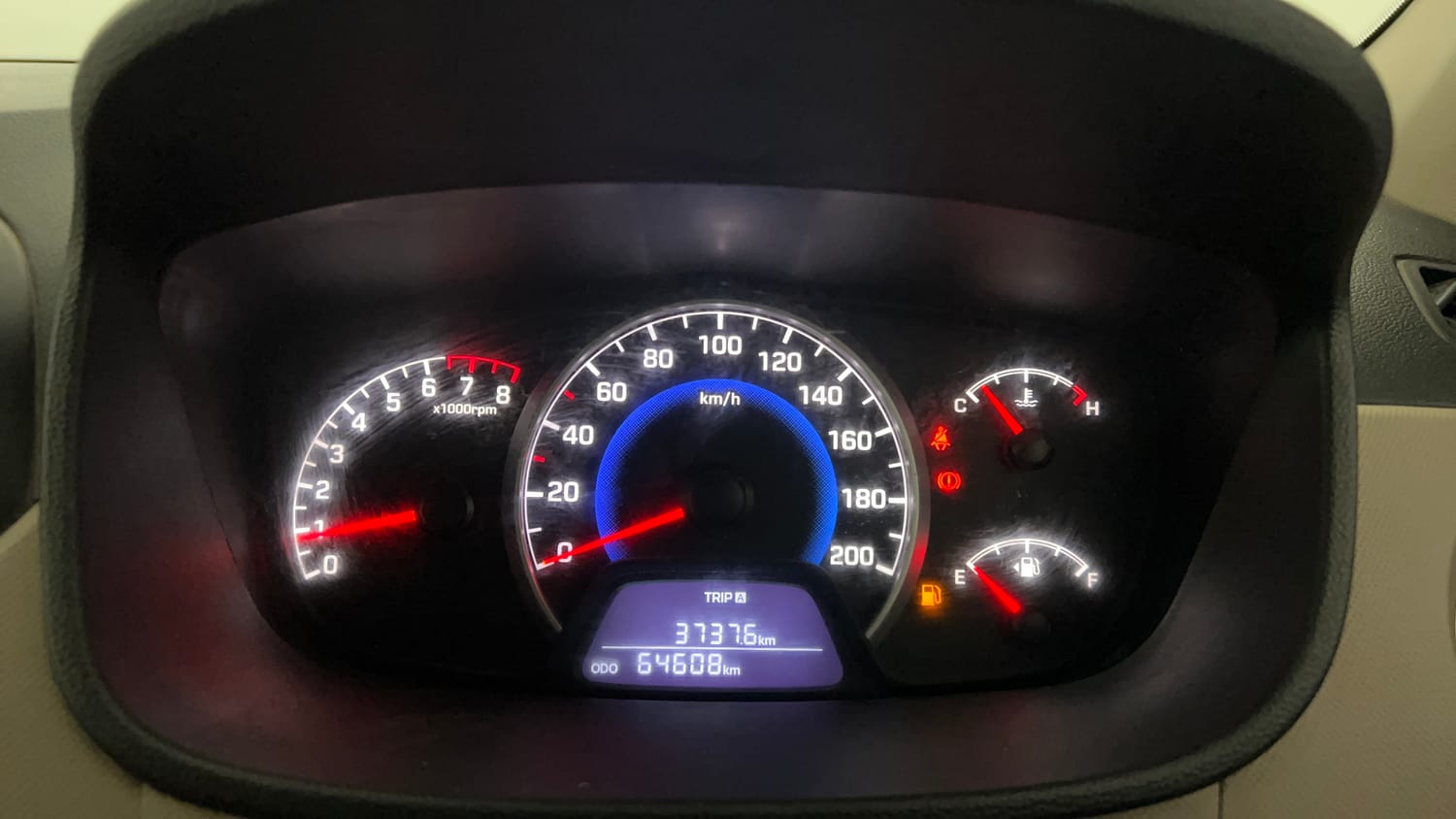 Used 2017 Hyundai Grand i10 Magna 1.2 Kappa VTVT Petrol Manual interior CLUSTERMETER VIEW