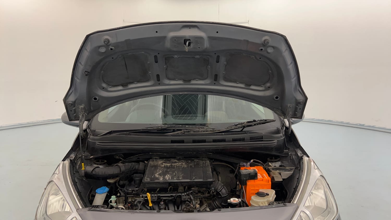 Used 2017 Hyundai Grand i10 Magna 1.2 Kappa VTVT Petrol Manual engine ENGINE & BONNET OPEN FRONT VIEW