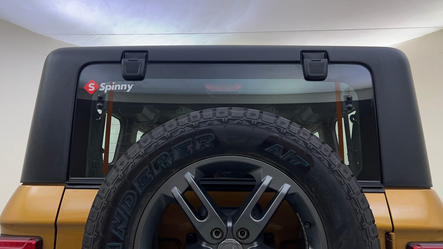Used 2023 Mahindra Thar LX Hard Top Petrol AT RWD Petrol Automatic exterior BACK WINDSHIELD VIEW