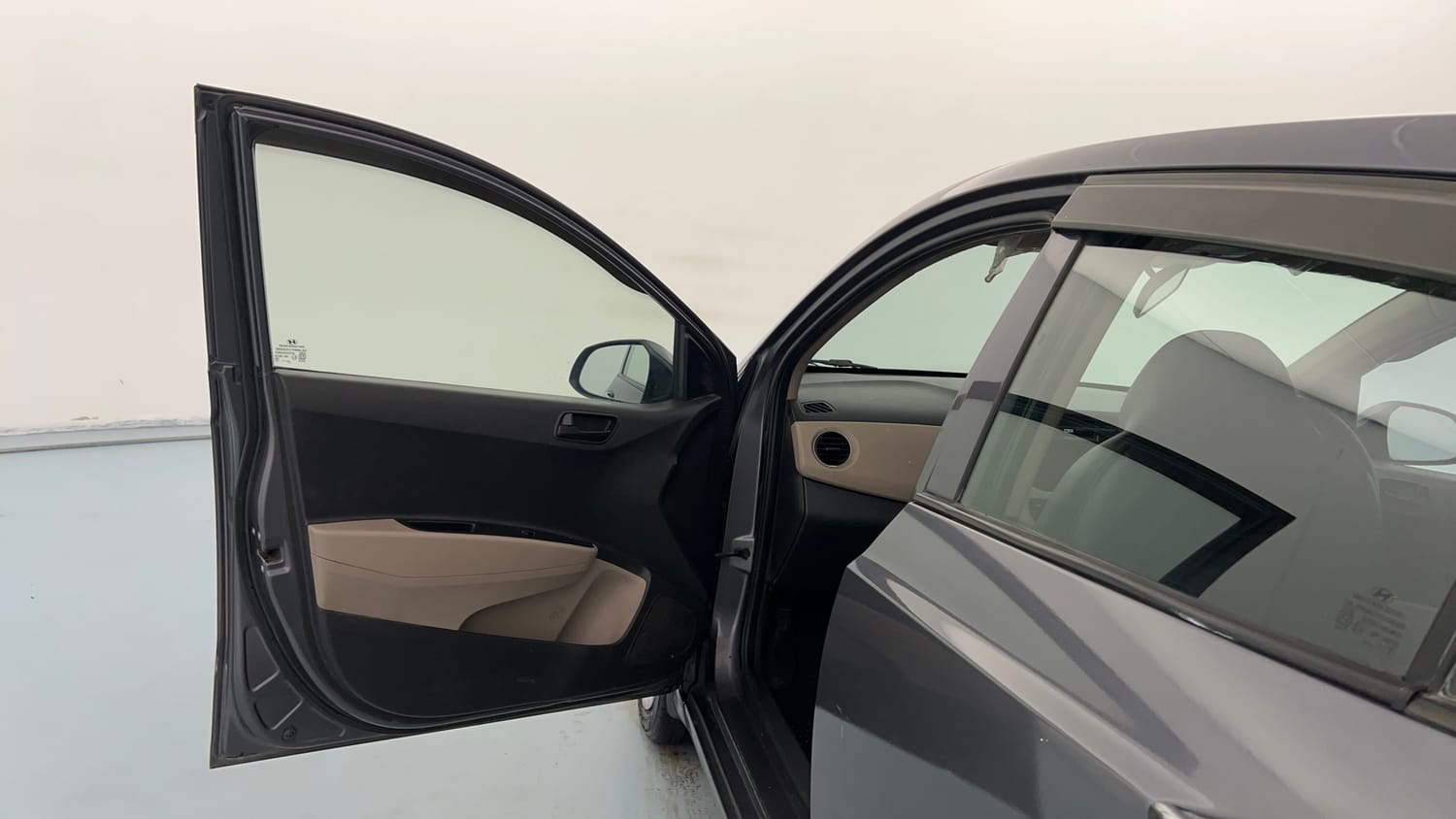 Used 2017 Hyundai Grand i10 Magna 1.2 Kappa VTVT Petrol Manual interior LEFT FRONT DOOR OPEN VIEW