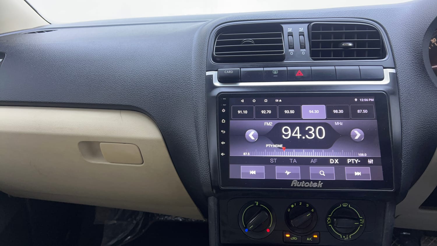 Used 2019 Skoda Rapid Active 1.6 MPI Petrol Manual interior MUSIC SYSTEM & AC CONTROL VIEW