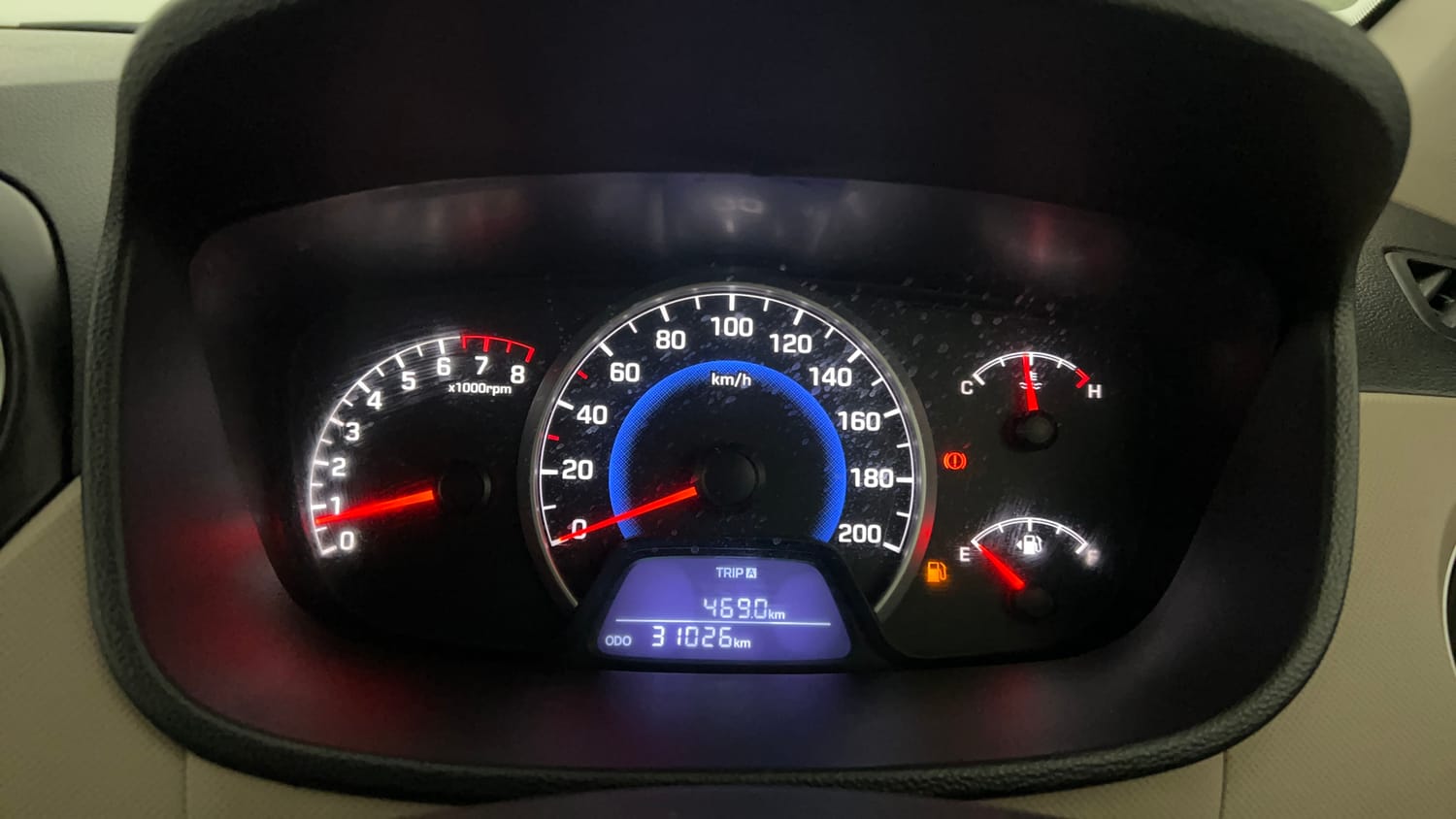 Used 2016 Hyundai Grand i10 Magna 1.2 Kappa VTVT Petrol Manual interior CLUSTERMETER VIEW