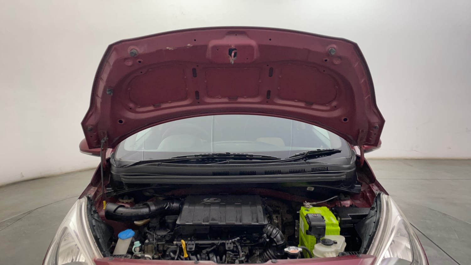 Used 2017 Hyundai Grand i10 Asta 1.2 Kappa VTVT Petrol Manual engine ENGINE & BONNET OPEN FRONT VIEW
