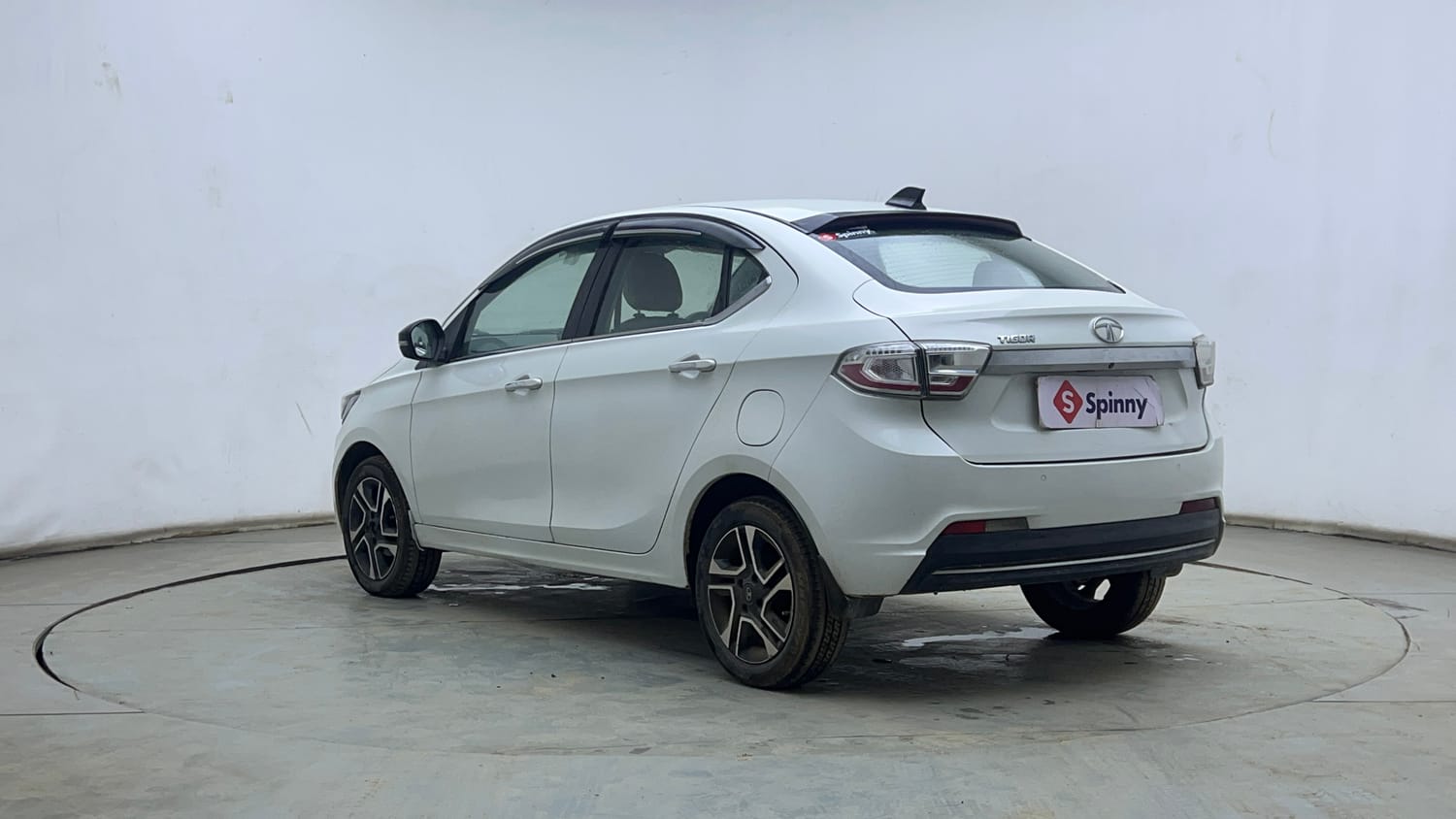 Used 2020 Tata Tigor XZ Plus Petrol Manual exterior LEFT REAR CORNER VIEW