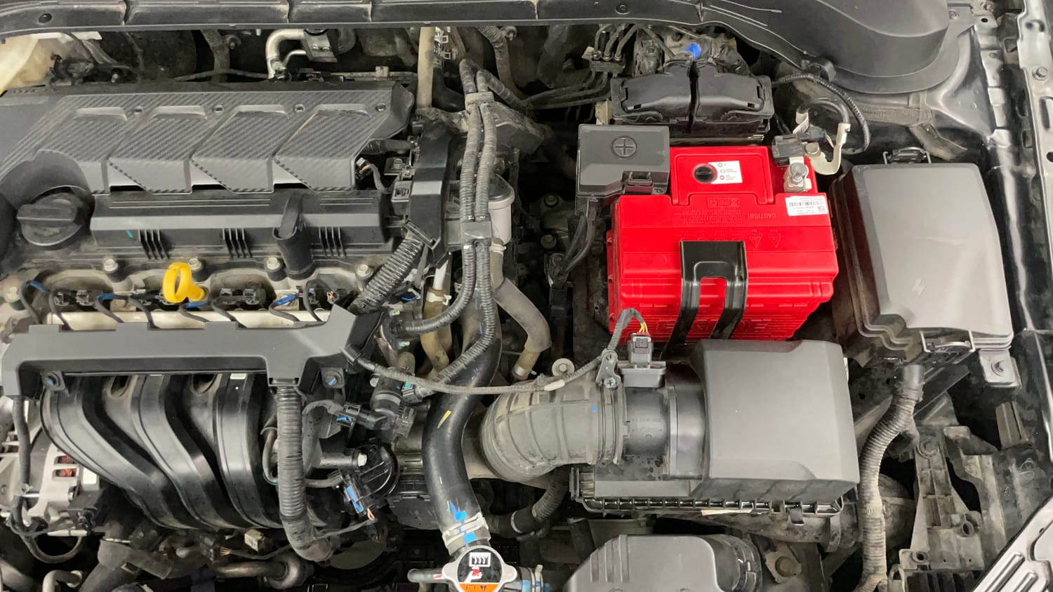Used 2023 Hyundai Verna SX 1.5 Petrol IVT Petrol Automatic engine ENGINE LEFT SIDE VIEW