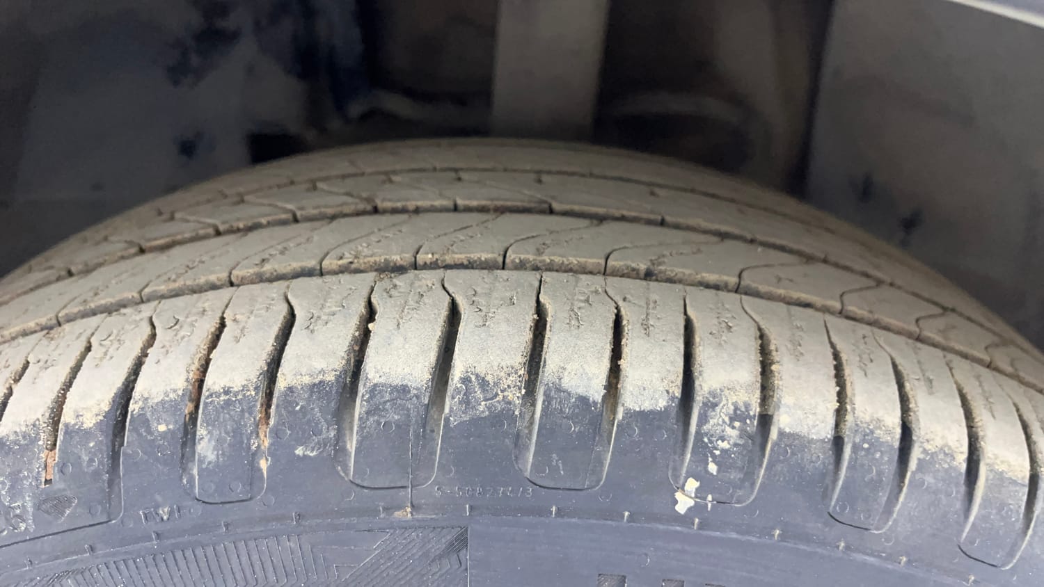 Used 2019 Tata Nexon XZA Plus Petrol Petrol Automatic tyres LEFT FRONT TYRE TREAD VIEW