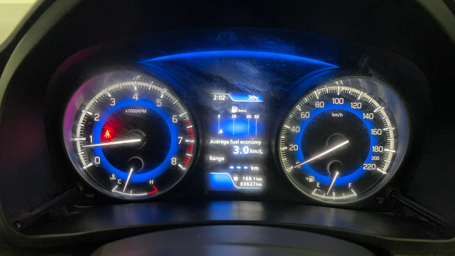 Used 2017 Maruti Suzuki Baleno Alpha 1.2 Petrol Manual interior CLUSTERMETER VIEW