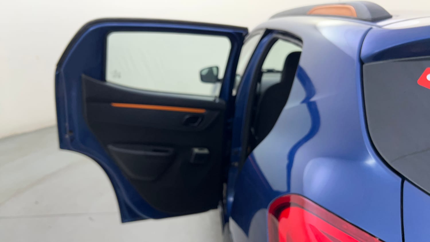 Used 2017 Renault Kwid CLIMBER 1.0 AMT Petrol Automatic interior LEFT REAR DOOR OPEN VIEW