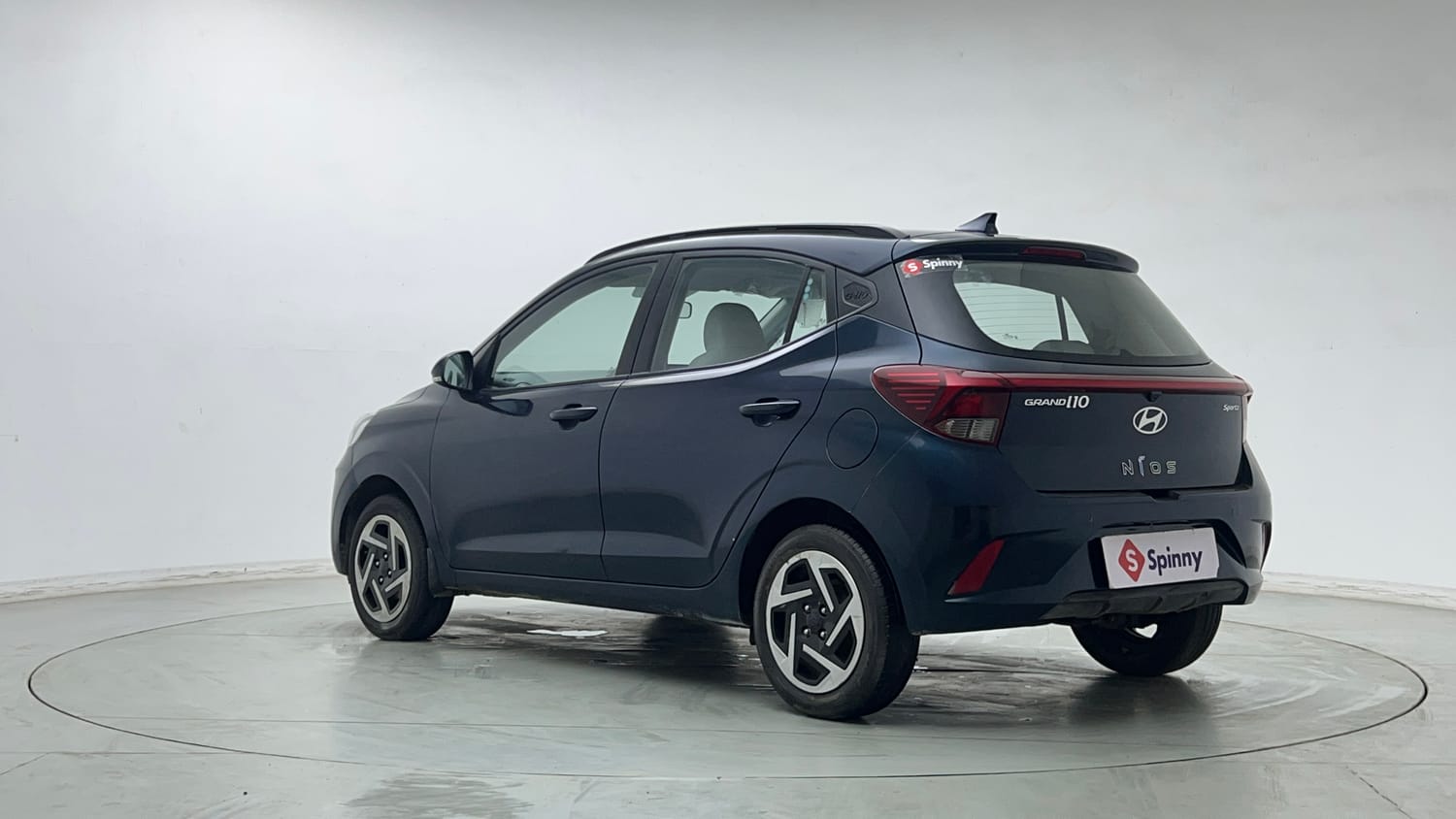 Used 2024 Hyundai Grand i10 Nios Sportz 1.2 Kappa VTVT Petrol Manual exterior LEFT REAR CORNER VIEW
