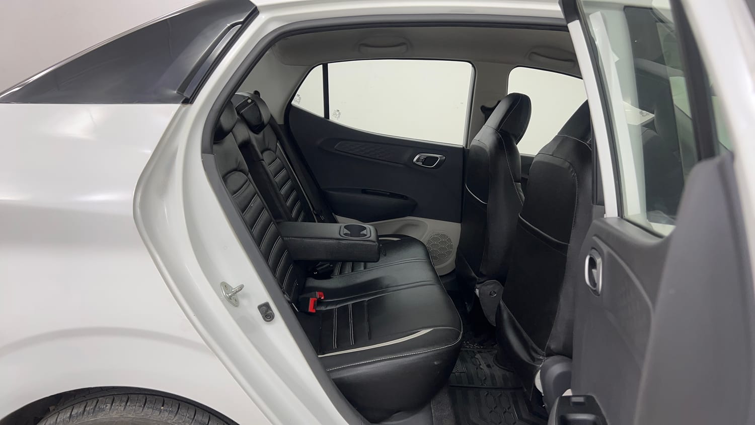Used 2020 Hyundai Aura SX Plus 1.2 AMT Petrol Petrol Automatic interior RIGHT SIDE REAR DOOR CABIN VIEW