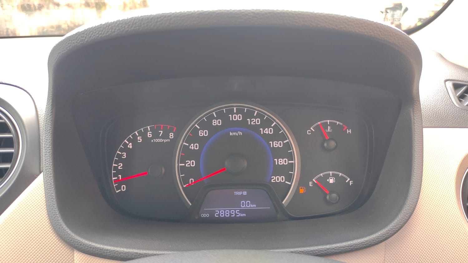 Used 2016 Hyundai Grand i10 Sportz 1.2 Kappa VTVT Petrol Manual interior CLUSTERMETER VIEW