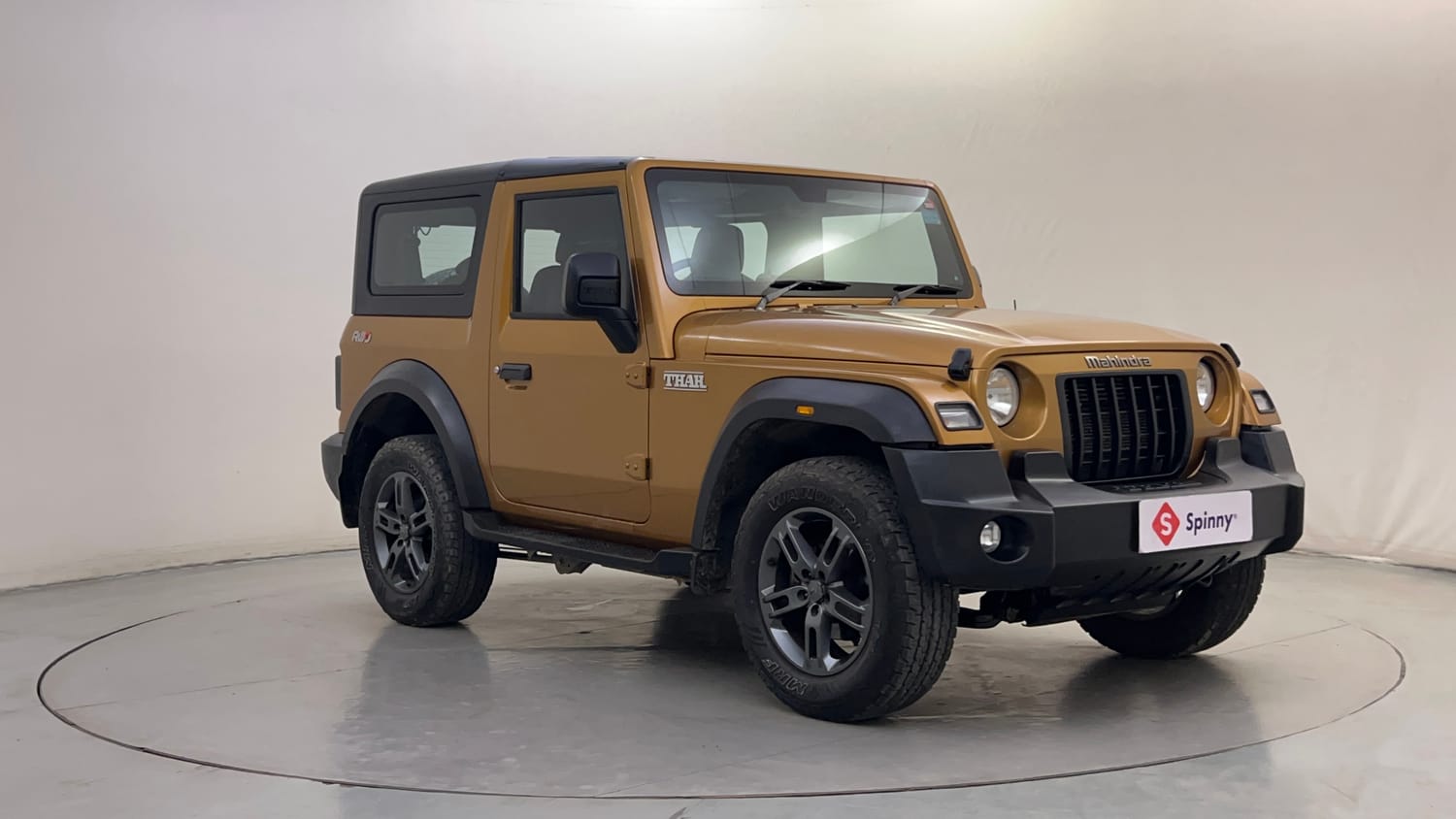 Used 2023 Mahindra Thar LX Hard Top Petrol AT RWD Petrol Automatic exterior RIGHT FRONT CORNER VIEW