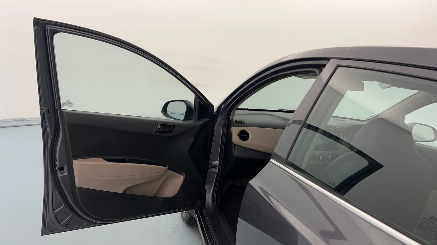 Used 2016 Hyundai Grand i10 Magna 1.2 Kappa VTVT Petrol Manual interior LEFT FRONT DOOR OPEN VIEW
