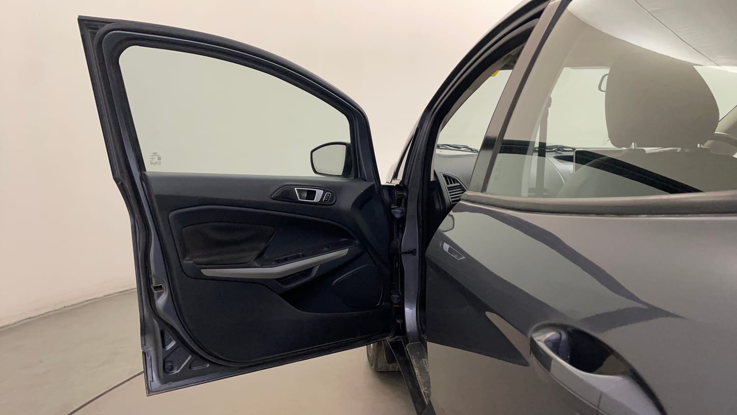 Used 2018 Ford EcoSport Titanium 1.5L TDCi Diesel Manual interior LEFT FRONT DOOR OPEN VIEW