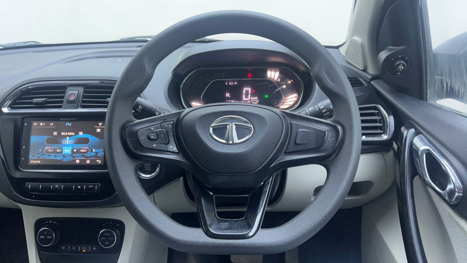 Used 2022 Tata Tigor XZA Plus Dual Tone Petrol Automatic interior STEERING VIEW