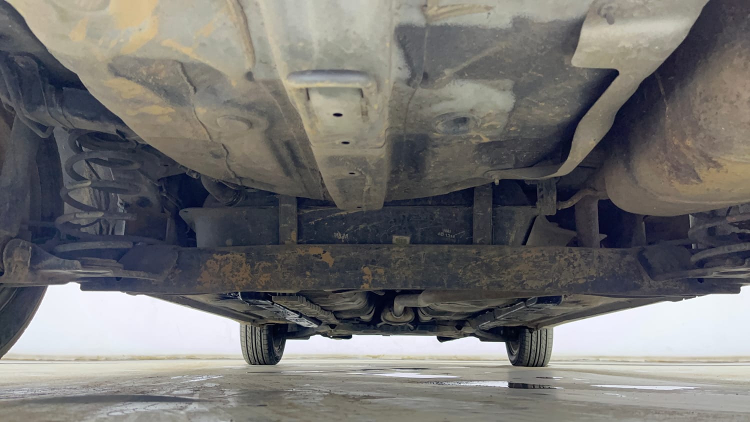 Used 2017 Hyundai Grand i10 Asta 1.2 Kappa VTVT Petrol Manual extra REAR UNDERBODY VIEW (TAKEN FROM REAR)