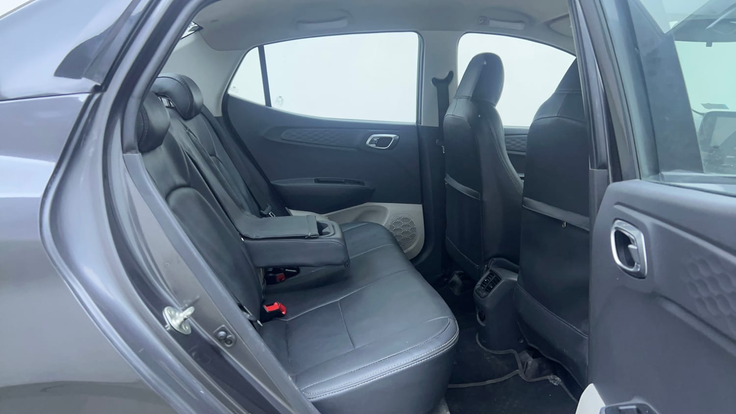 Used 2022 Hyundai Aura SX Plus 1.2 AMT Petrol Petrol Automatic interior RIGHT SIDE REAR DOOR CABIN VIEW