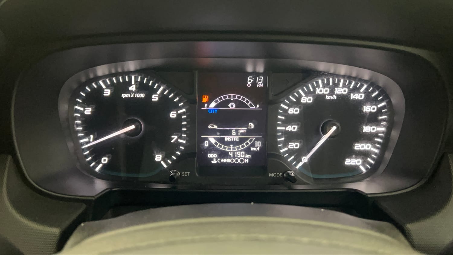 Used 2023 Tata Punch Adventure Rhythm Pack MT Petrol Manual interior CLUSTERMETER VIEW