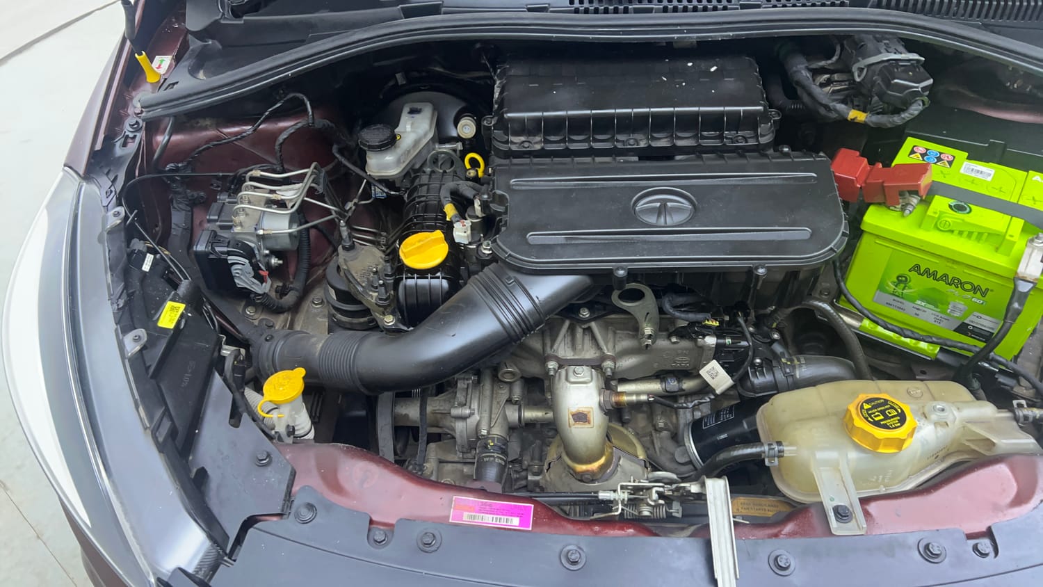 Used 2022 Tata Tigor XZA Plus Dual Tone Petrol Automatic engine ENGINE RIGHT SIDE VIEW