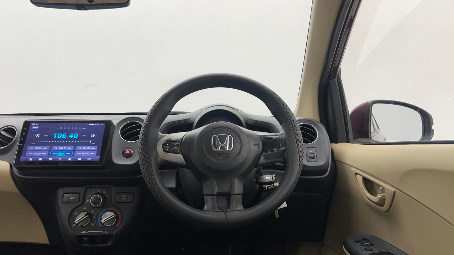 Used 2015 Honda Amaze 1.2 S i-VTEC Petrol Manual interior STEERING VIEW