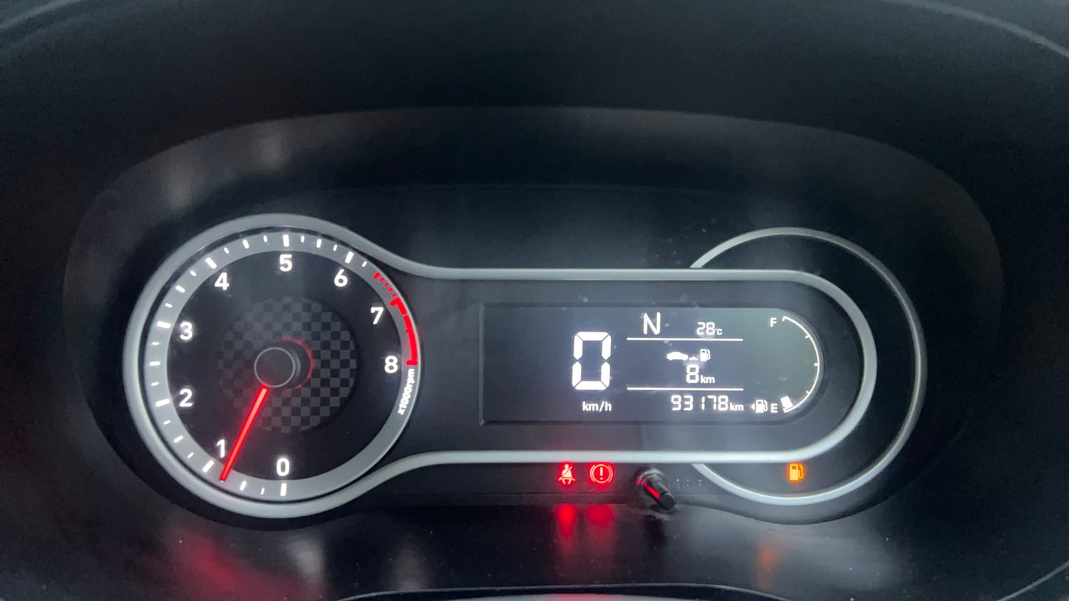 Used 2022 Hyundai Aura SX Plus 1.2 AMT Petrol Petrol Automatic interior CLUSTERMETER VIEW