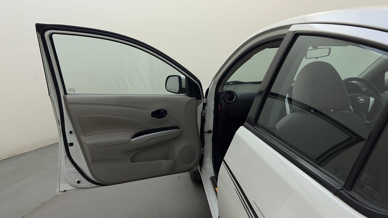 Used 2018 Nissan Sunny XV CVT Petrol Automatic interior LEFT FRONT DOOR OPEN VIEW