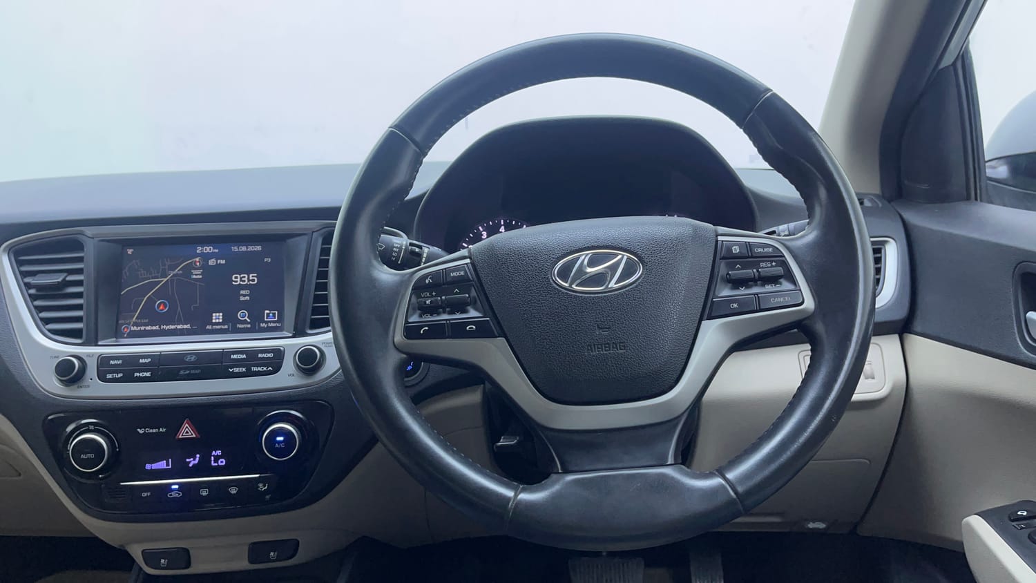 Used 2017 Hyundai Verna SX (O) 1.6 VTVT AT Petrol Automatic interior STEERING VIEW
