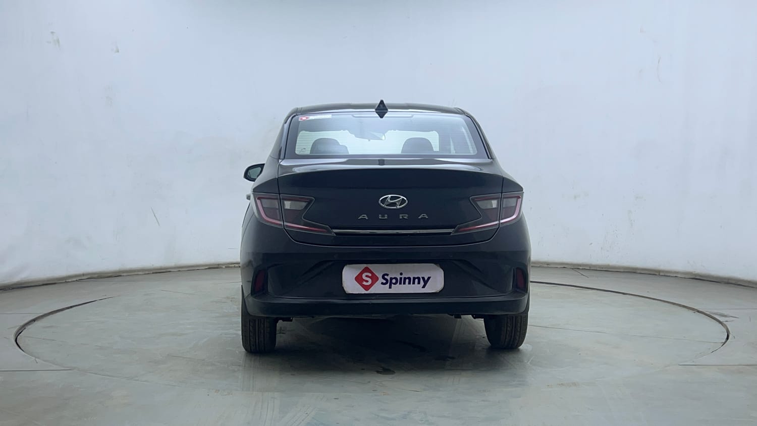 Used 2022 Hyundai Aura SX Plus 1.2 AMT Petrol Petrol Automatic exterior BACK VIEW