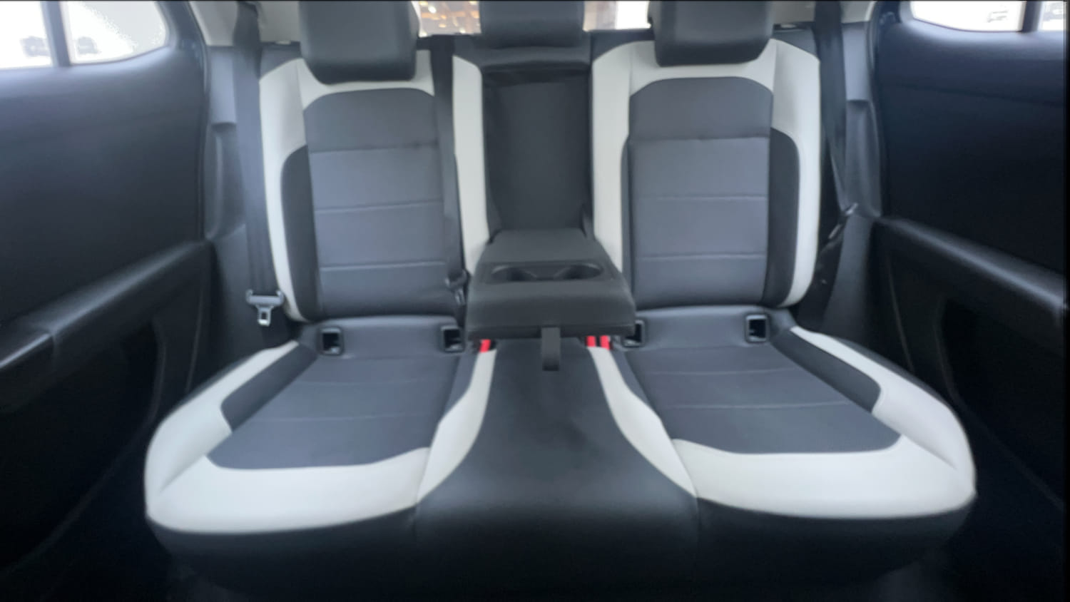 Used 2025 Volkswagen Taigun Topline 1.0 TSI AT Petrol Automatic interior REAR SEAT CONDITION VIEW