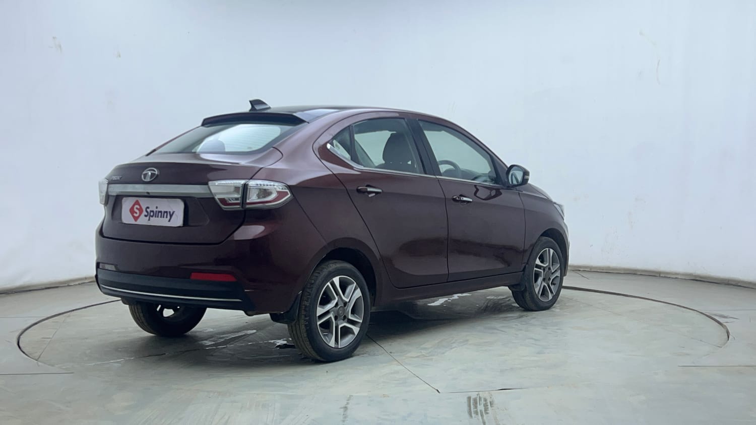 Used 2022 Tata Tigor XZA Plus Dual Tone Petrol Automatic exterior RIGHT REAR CORNER VIEW