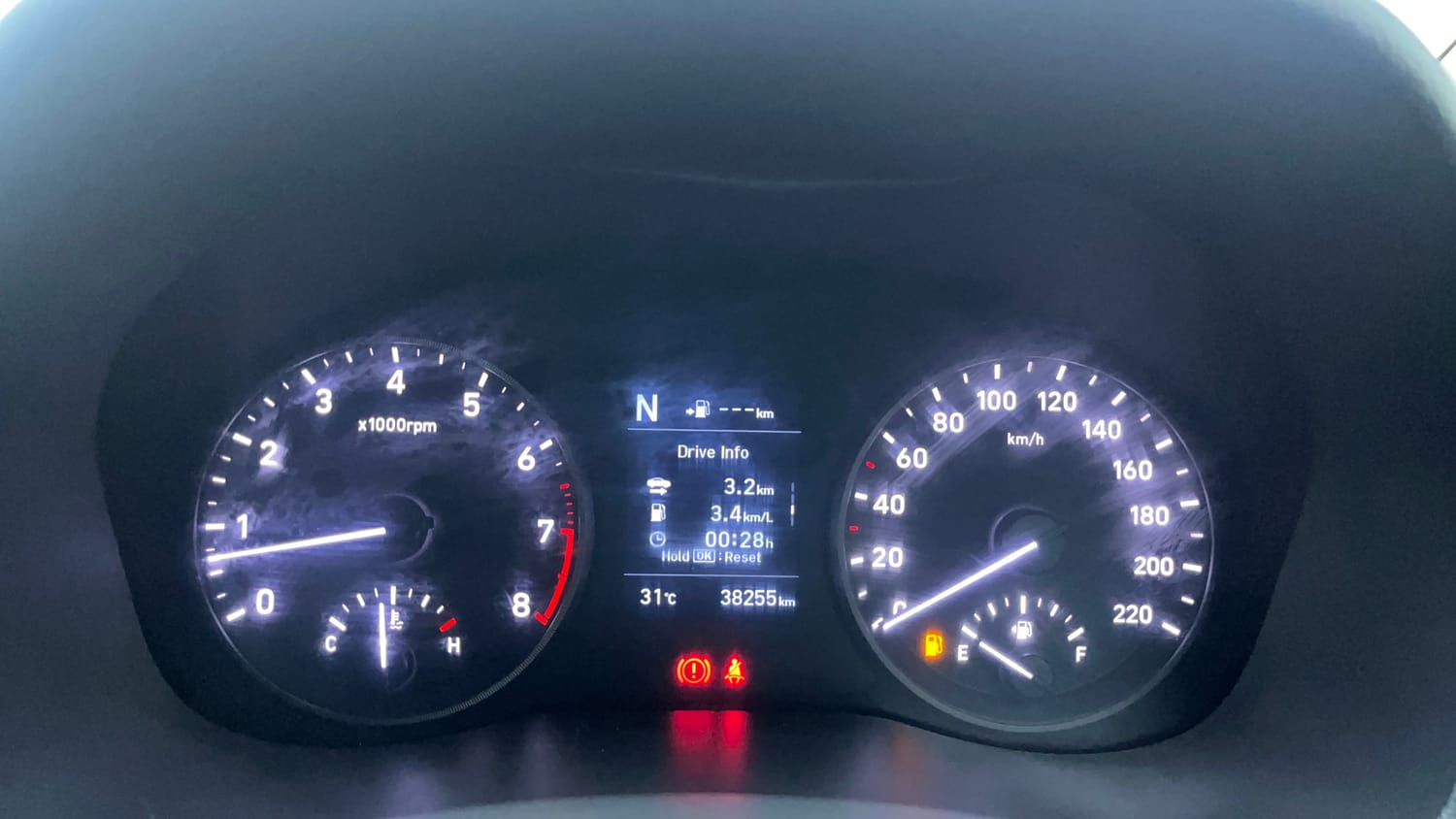 Used 2017 Hyundai Verna SX (O) 1.6 VTVT AT Petrol Automatic interior CLUSTERMETER VIEW