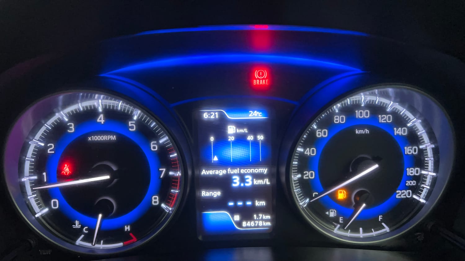 Used 2016 null Petrol Manual interior CLUSTERMETER VIEW