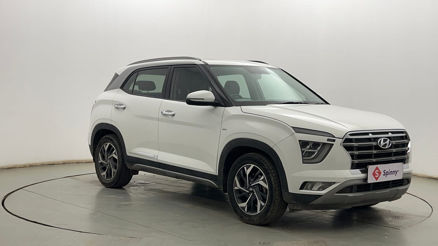 Used 2022 Hyundai Creta SX (O) 1.5 Petrol IVT Petrol Automatic exterior RIGHT FRONT CORNER VIEW