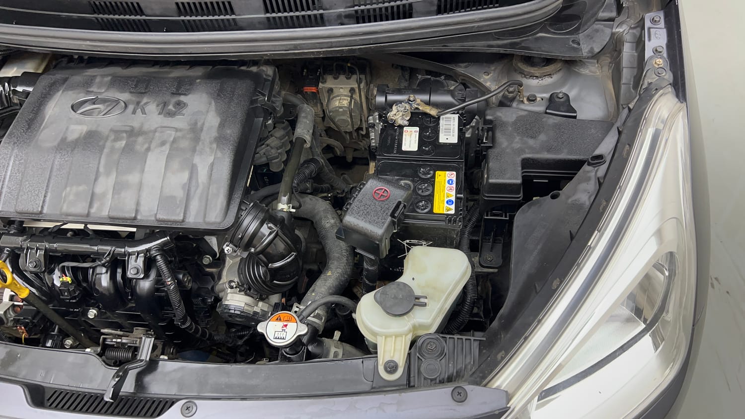 Used 2016 Hyundai Grand i10 Asta AT 1.2 Kappa VTVT (O) Petrol Automatic engine ENGINE LEFT SIDE VIEW