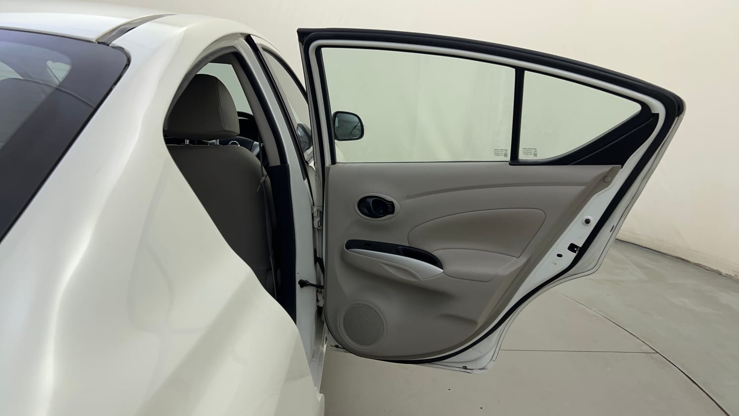 Used 2018 Nissan Sunny XV CVT Petrol Automatic interior RIGHT REAR DOOR OPEN VIEW
