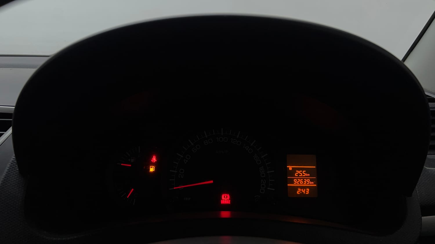 Used 2017 Maruti Suzuki Swift LXi (O) Petrol Manual interior CLUSTERMETER VIEW