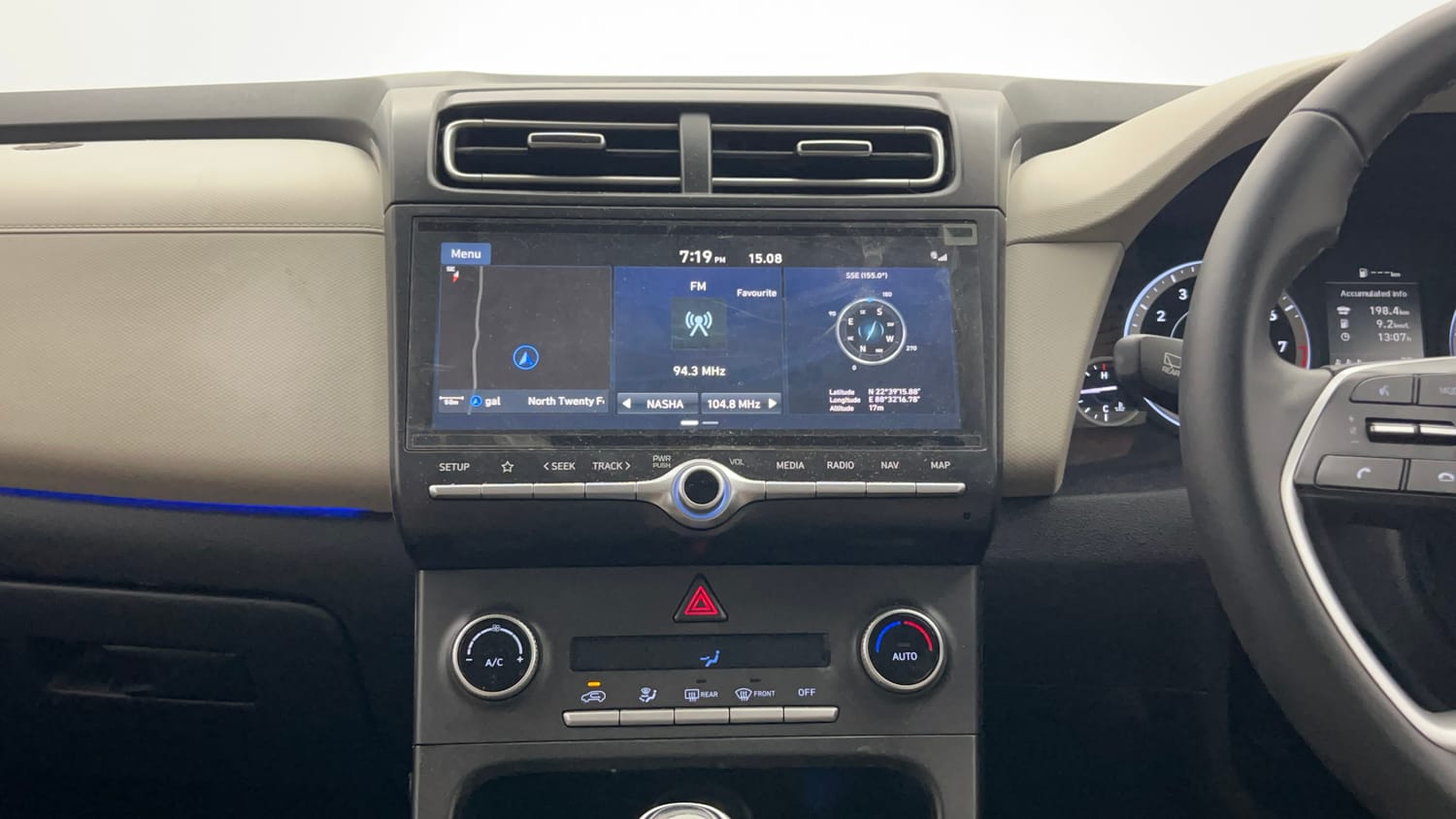 Used 2023 Hyundai Creta SX 1.5 Petrol Petrol Manual interior MUSIC SYSTEM & AC CONTROL VIEW