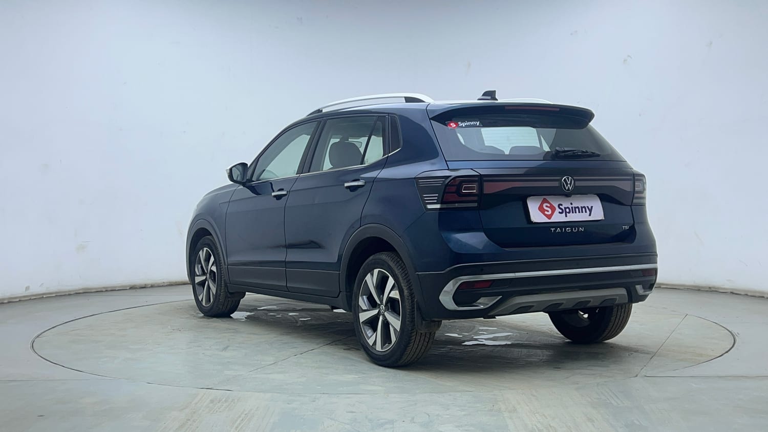 Used 2025 Volkswagen Taigun Topline 1.0 TSI AT Petrol Automatic exterior LEFT REAR CORNER VIEW