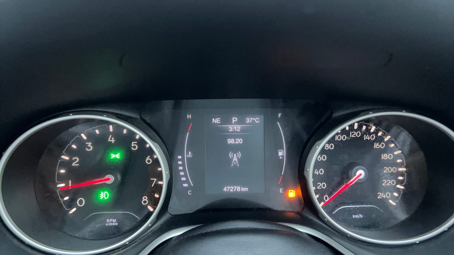 Used 2018 Jeep Compass Limited 1.4 Petrol AT Petrol Automatic interior CLUSTERMETER VIEW