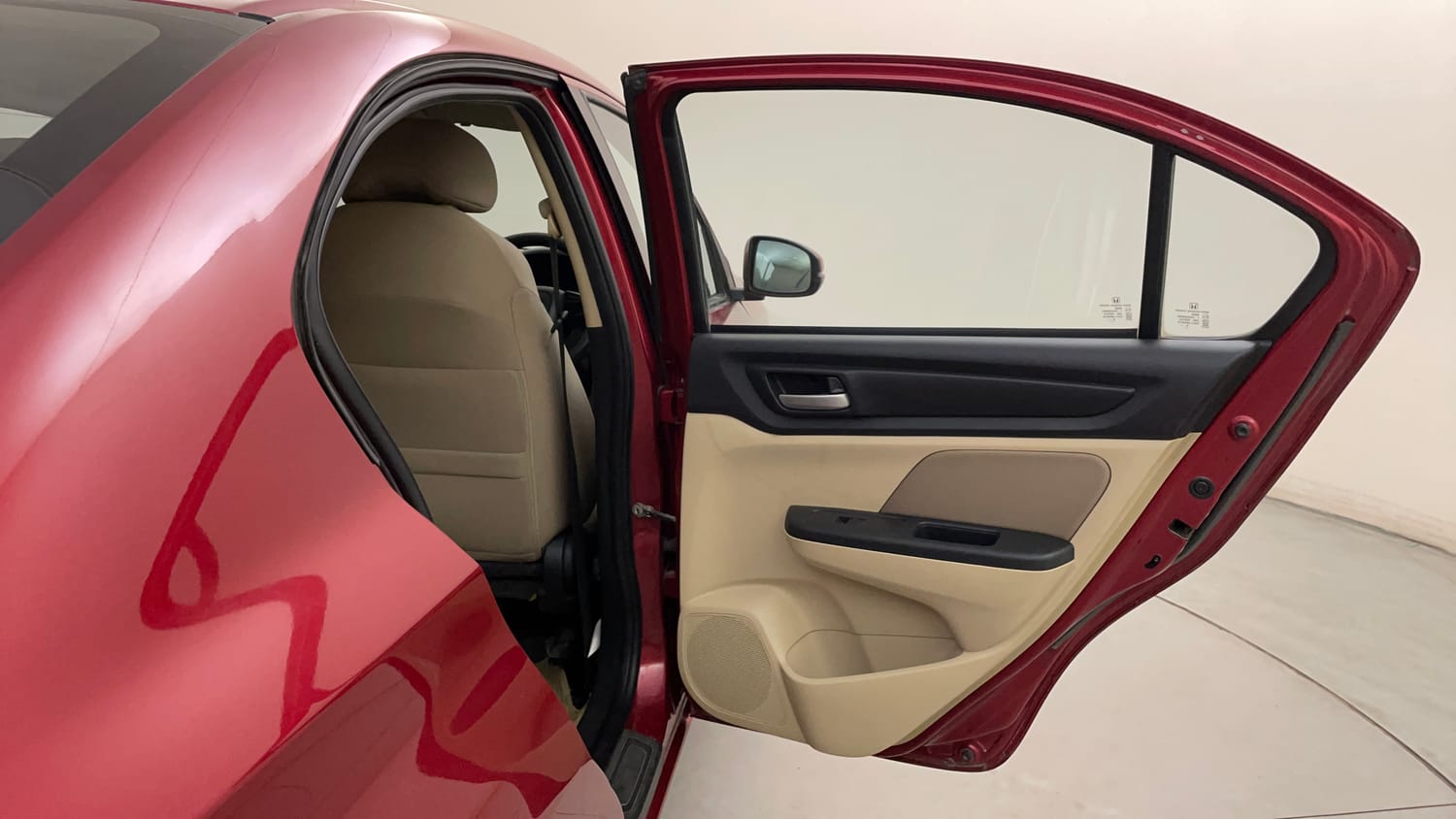 Used 2019 Honda Amaze 1.2 V CVT Petrol Petrol Automatic interior RIGHT REAR DOOR OPEN VIEW