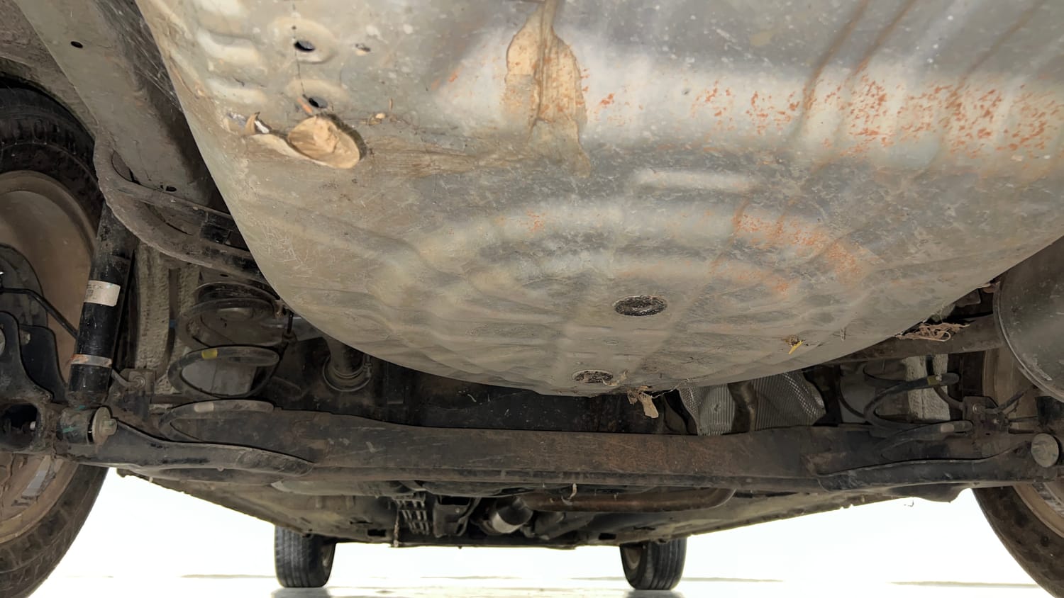 Used 2018 Nissan Sunny XV CVT Petrol Automatic extra REAR UNDERBODY VIEW (TAKEN FROM REAR)