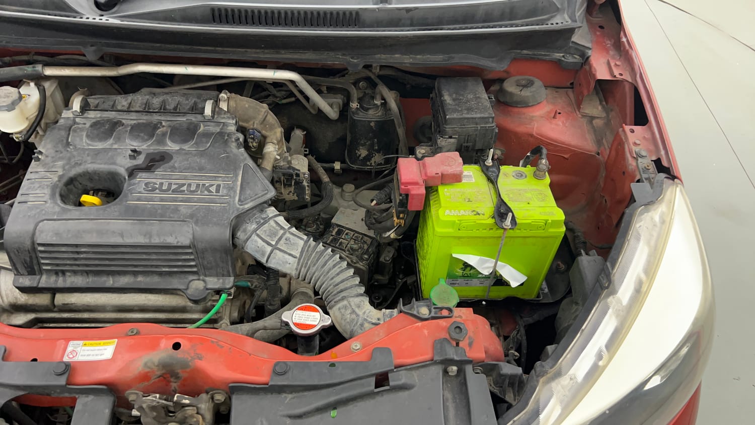 Used 2015 Maruti Suzuki Celerio VXi AMT Petrol Automatic engine ENGINE LEFT SIDE VIEW