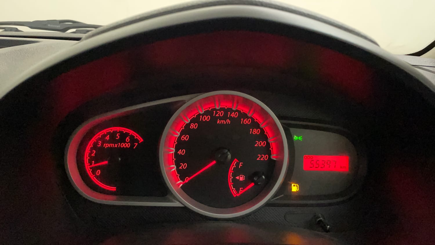 Used 2013 Ford Figo Duratec Petrol ZXI 1.2 Petrol Manual interior CLUSTERMETER VIEW