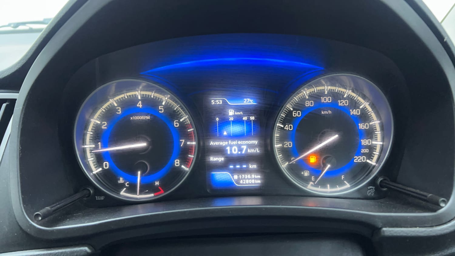 Used 2021 Maruti Suzuki Baleno Zeta Petrol Manual interior CLUSTERMETER VIEW
