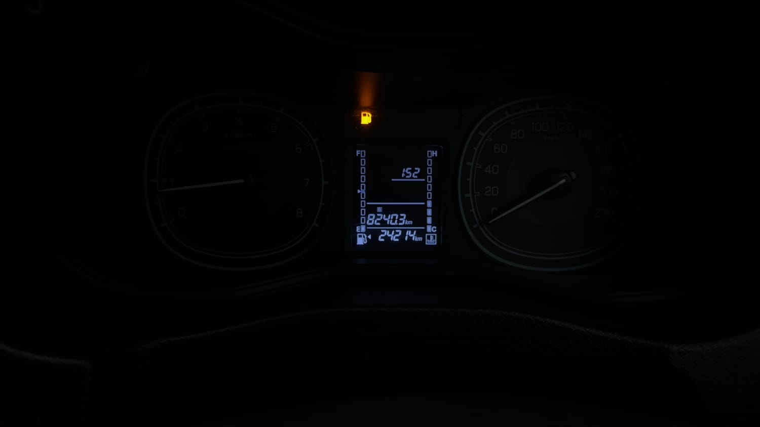 Used 2022 Toyota Urban Cruiser Mid Grade MT Petrol Manual interior CLUSTERMETER VIEW