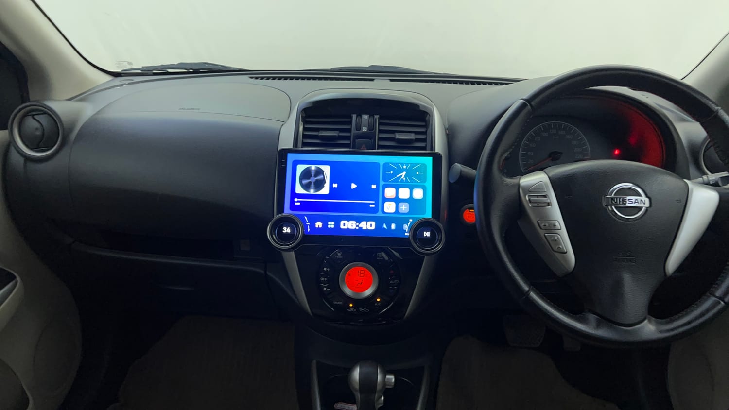 Used 2018 Nissan Sunny XV CVT Petrol Automatic interior MUSIC SYSTEM & AC CONTROL VIEW