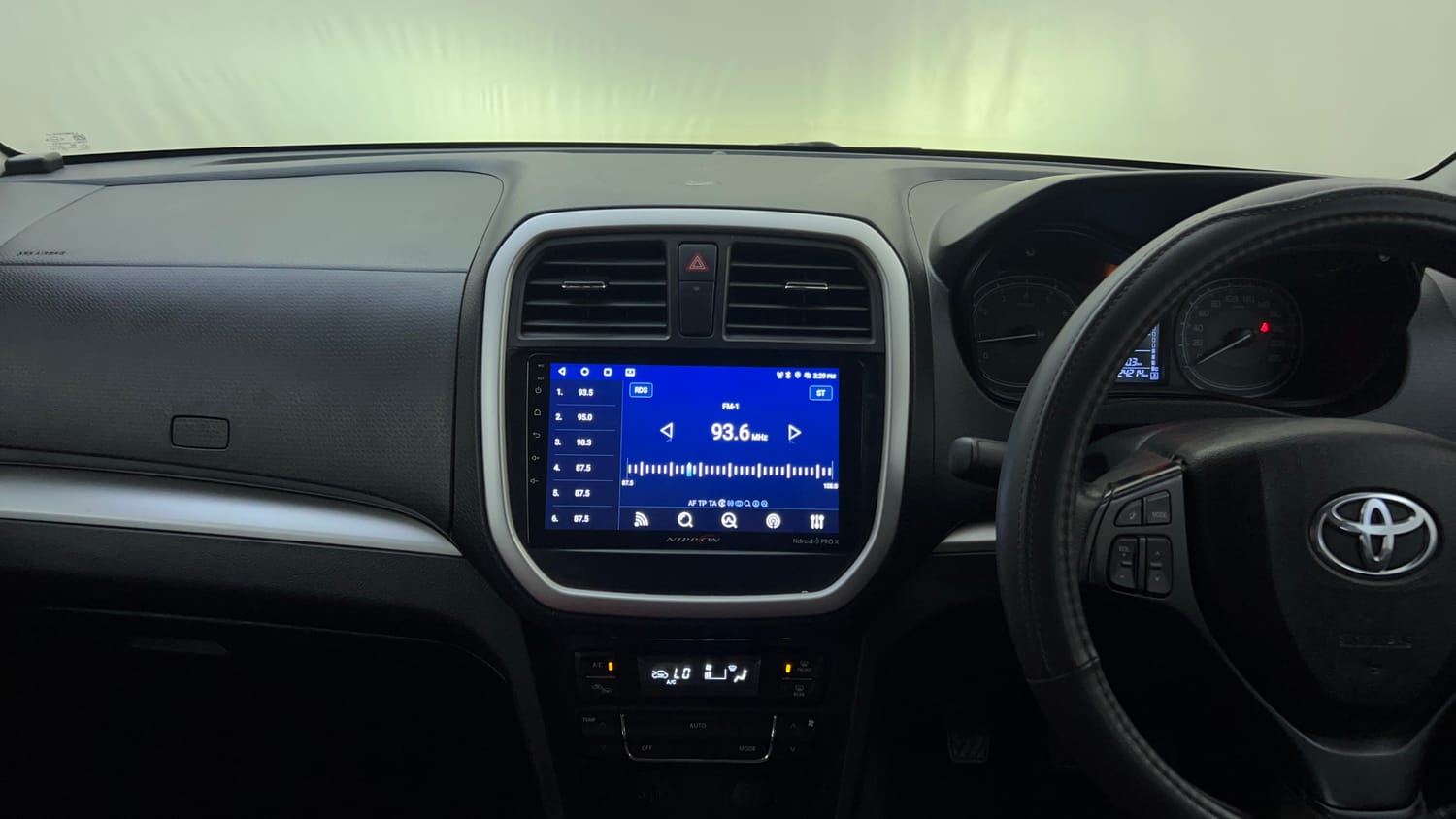 Used 2022 Toyota Urban Cruiser Mid Grade MT Petrol Manual interior MUSIC SYSTEM & AC CONTROL VIEW