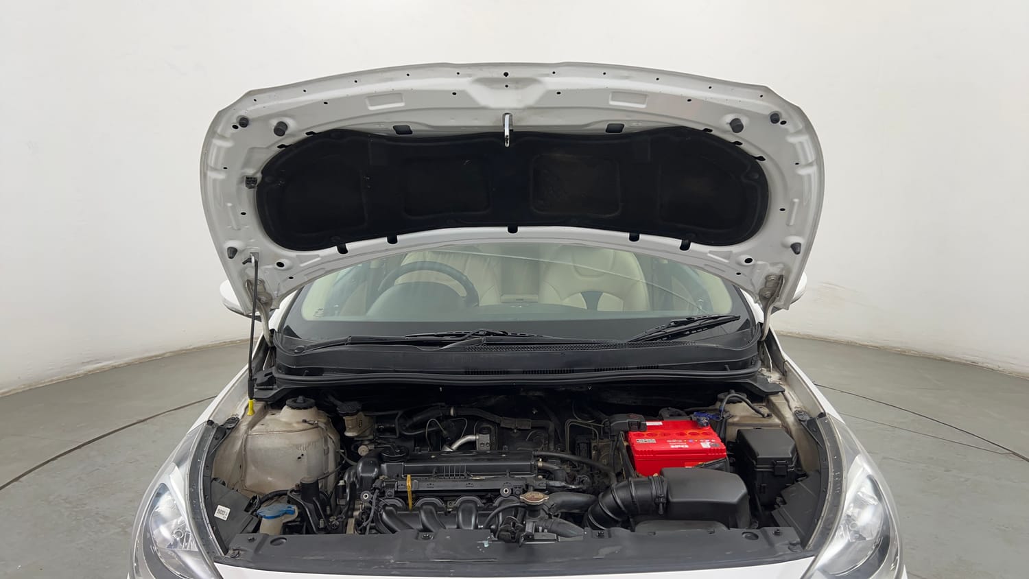 Used 2015 Hyundai Verna Fluidic 1.6 VTVT SX Petrol Manual engine ENGINE & BONNET OPEN FRONT VIEW